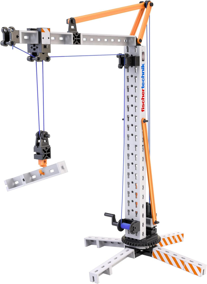fischertechnik Crane 576103 – pädagogisches Konstruktionsspielzeug, Kran-Spielzeug-Bausatz für Kinde