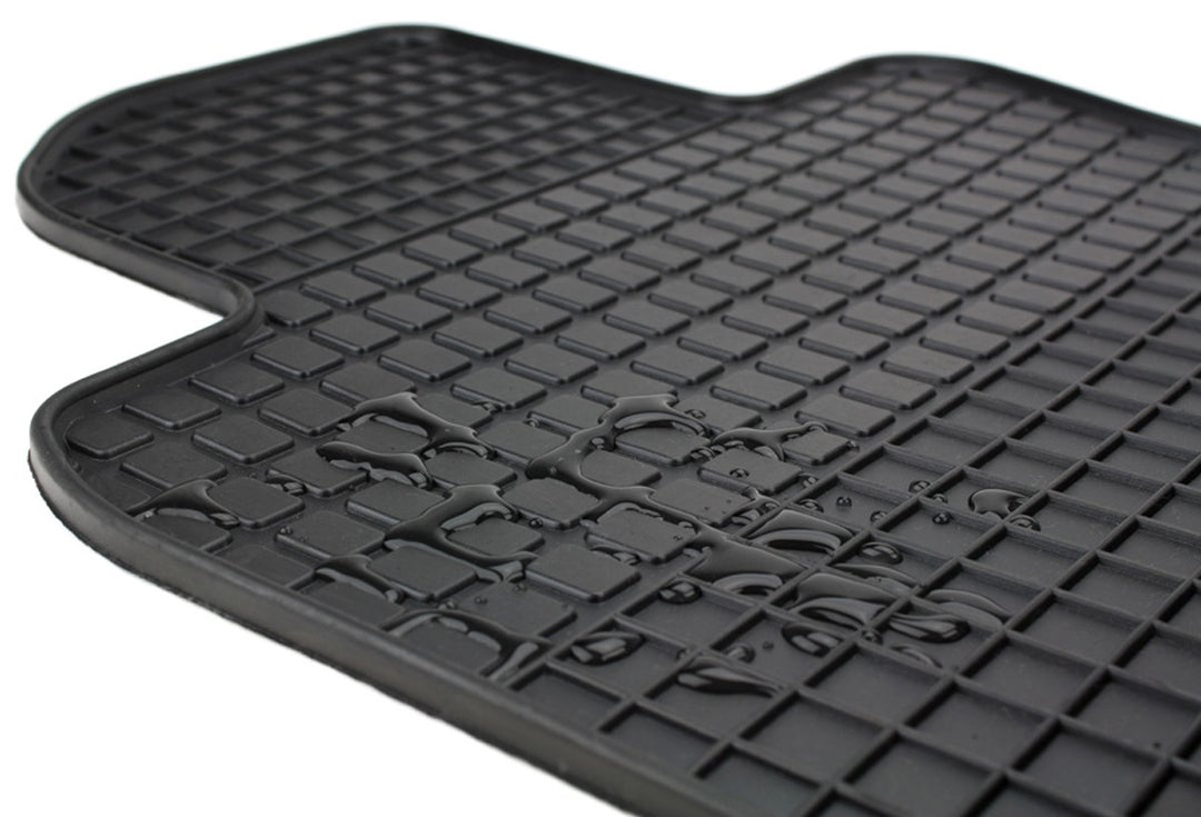 kfzpremiumteile24 Gummimatten Premium Qualität Fussmatten Gummi schwarz 4-teilig