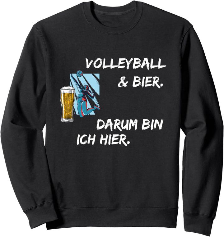 Volleyball Spruch Lustig Beachvolleyball Aufschlag Trikot Sweatshirt
