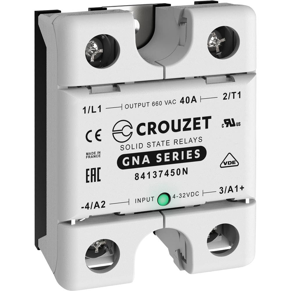 Crouzet Halbleiterrelais GNA40DZH Last-Strom (max.): 40A Schaltspannung (max.): 660 V/AC Nullspannun