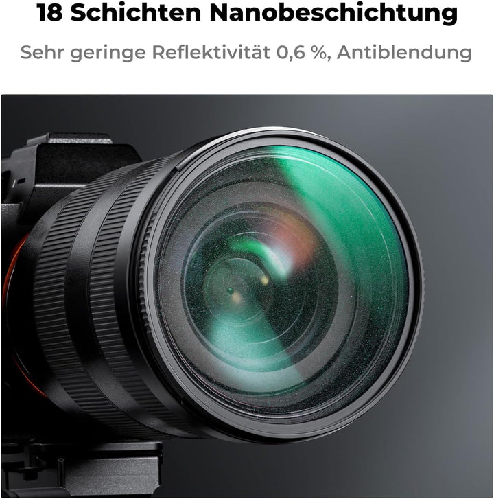 K&amp;F Concept Nano-K Serie Shimmer Diffusion Filter 67mm aus Optisches Glas mit 18 Schichten Nano-Besc