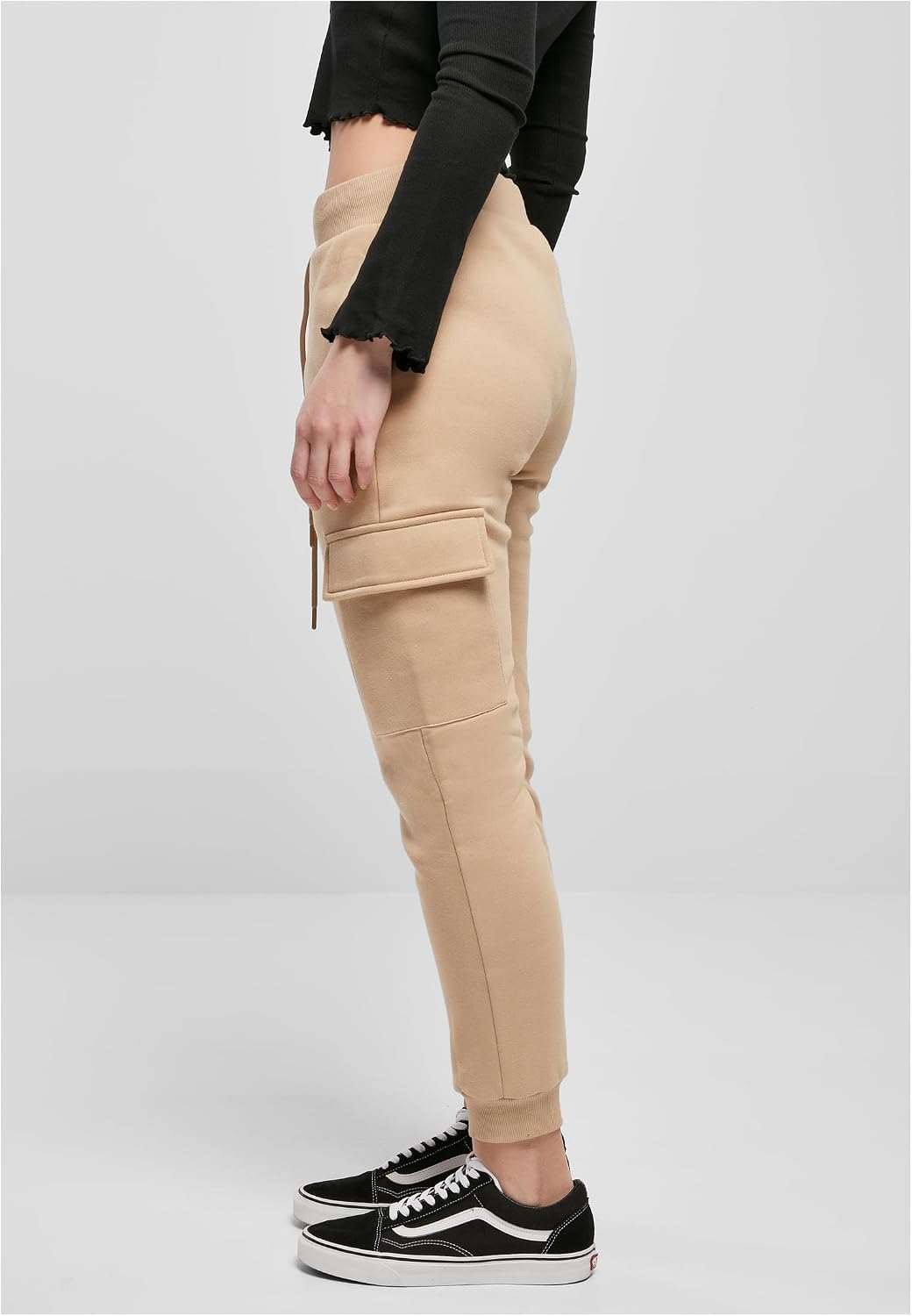 Urban Classics Damen Ladies Cargo Sweat Pants XL Unionbeige, XL Unionbeige