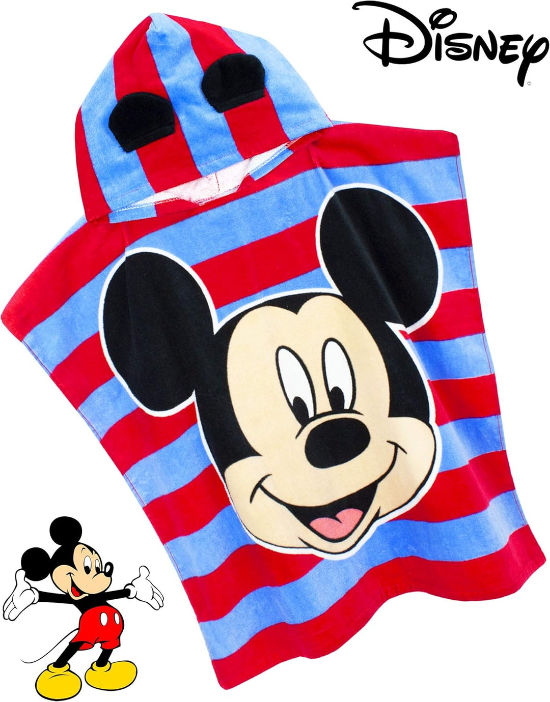 Disney Mickey Mouse Unisex Poncho Badetuch Kinder Mädchen Jungen