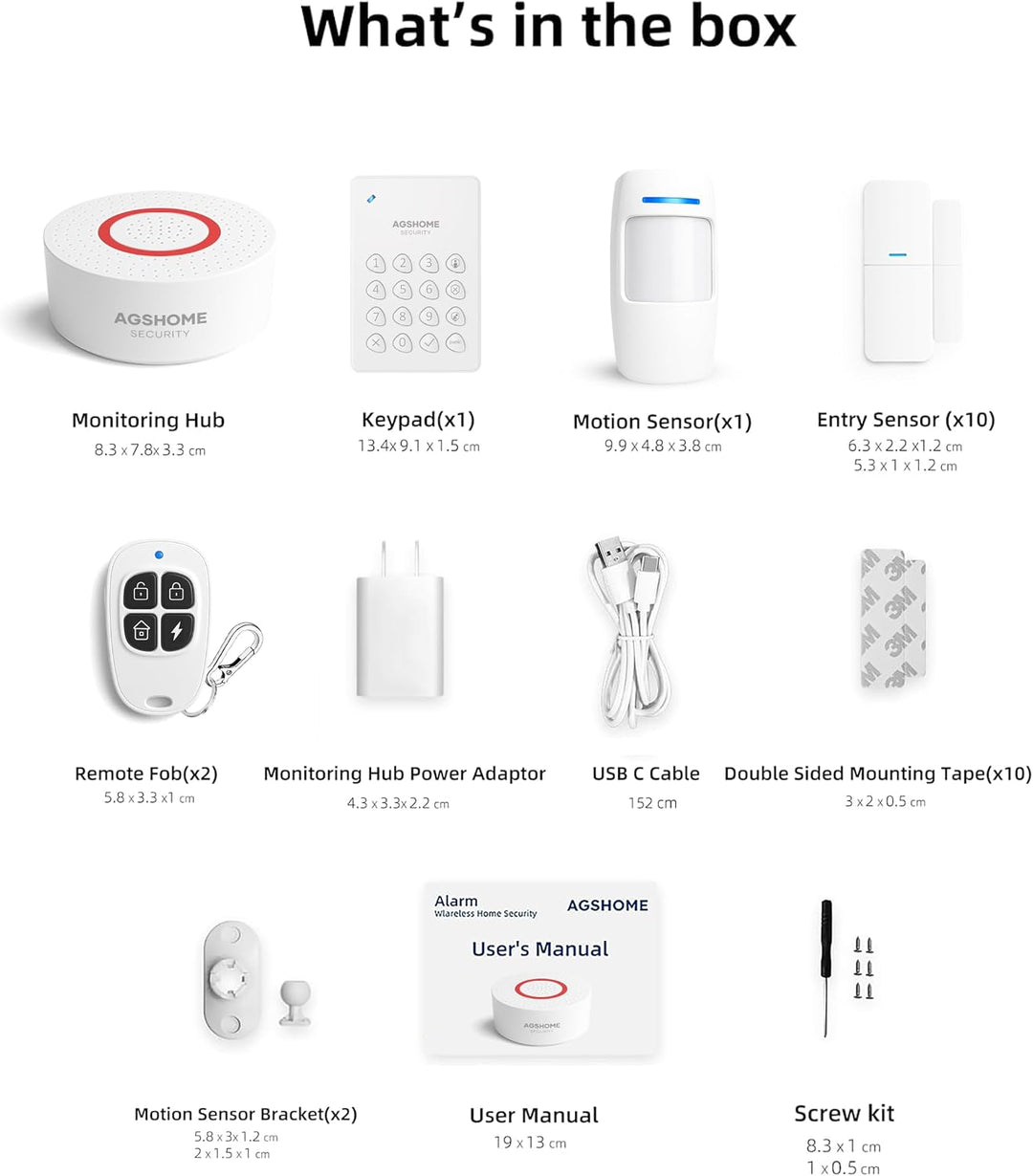 AGSHOME Alarm (I-15Pack) 15 Stück, 15 Stück