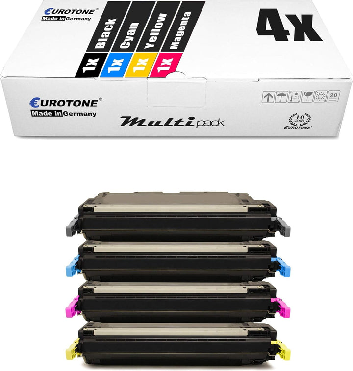 4X Eurotone Toner kompatibel für Canon I-Sensys MF 8450 ersetzt 711BK/717 Black Cyan Magenta Yellow