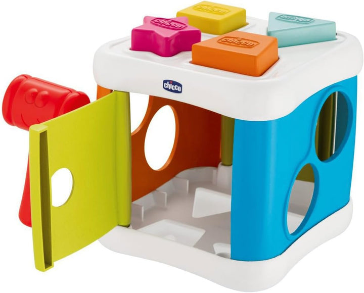 Chicco 00009686000000 2 In 1 Sortier & Schlagwürfel, mehrfarbig