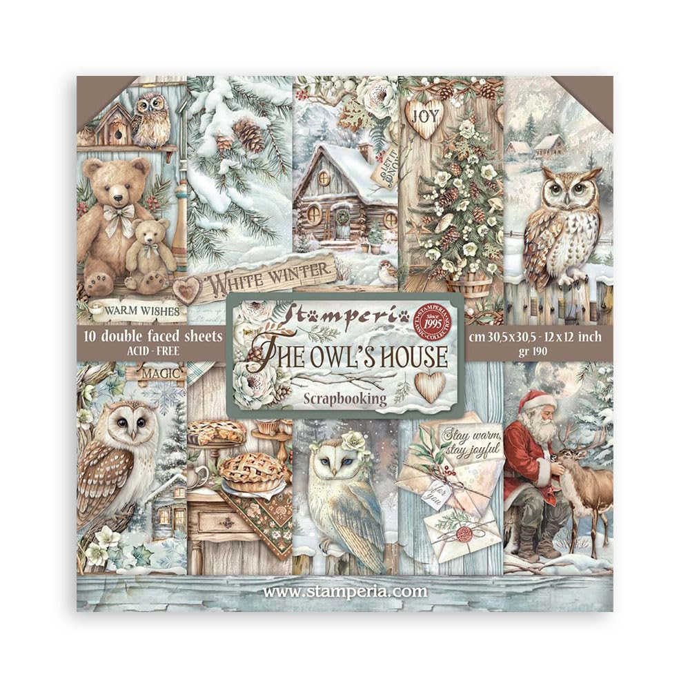 Stamperia - Scrapbook Paper Pad for Scrapbooking, Albums, Card Making, Bullet Journalling and More,