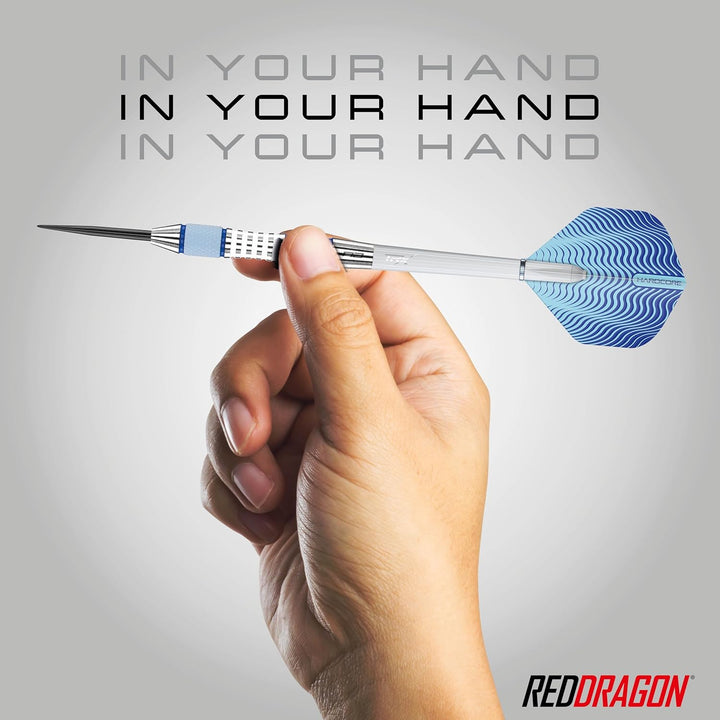 RED DRAGON Stag 24g, 26g, 28g oder 30g Professional Tungsten Darts Set mit Flights und Schäfte 30.0