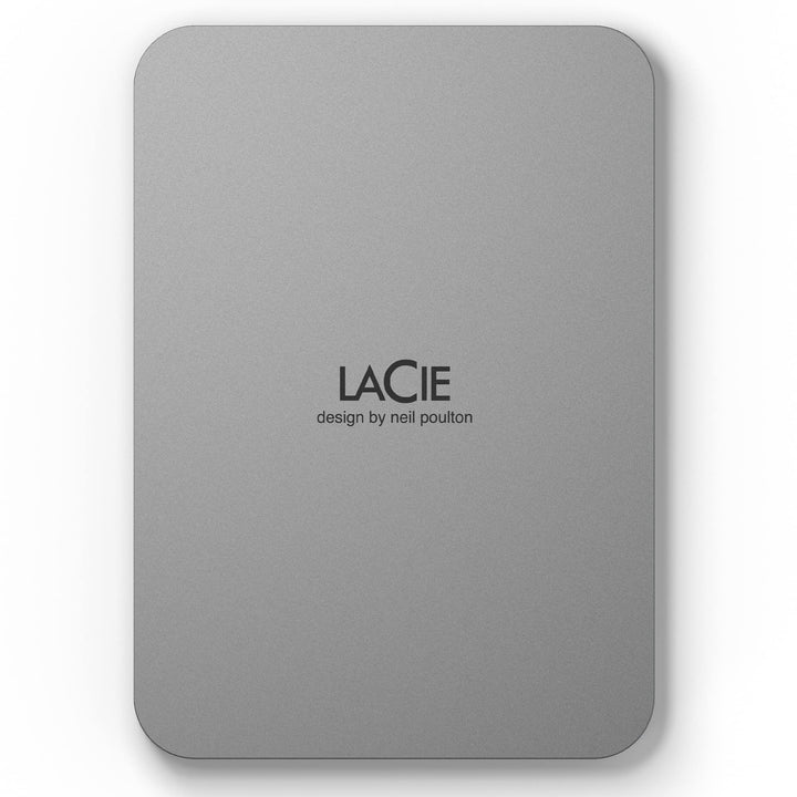 LaCie MOBILE DRIVE V2 Moon 1TB tragbare externe Festplatte, 2.5 Zoll, Mac & PC, silber, inkl. 2 Jahr