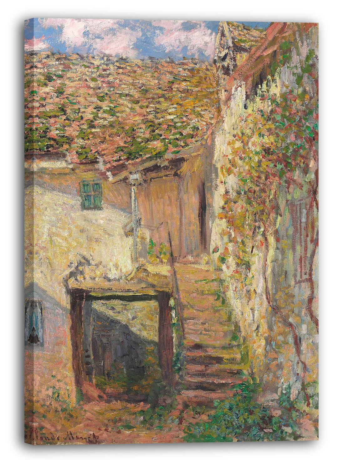 Printed Paintings Leinwand (60x80cm): Claude Monet - L'Escalier 60x80 cm, 60x80 cm