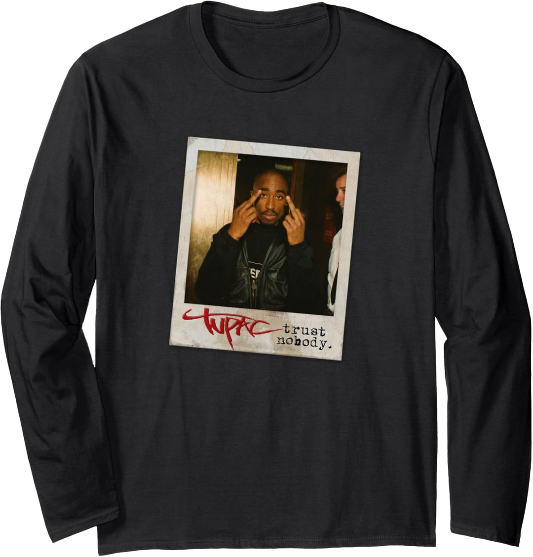 Tupac Trust Nobody Foto Langarmshirt