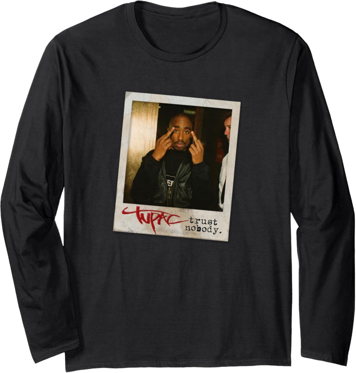 Tupac Trust Nobody Foto Langarmshirt