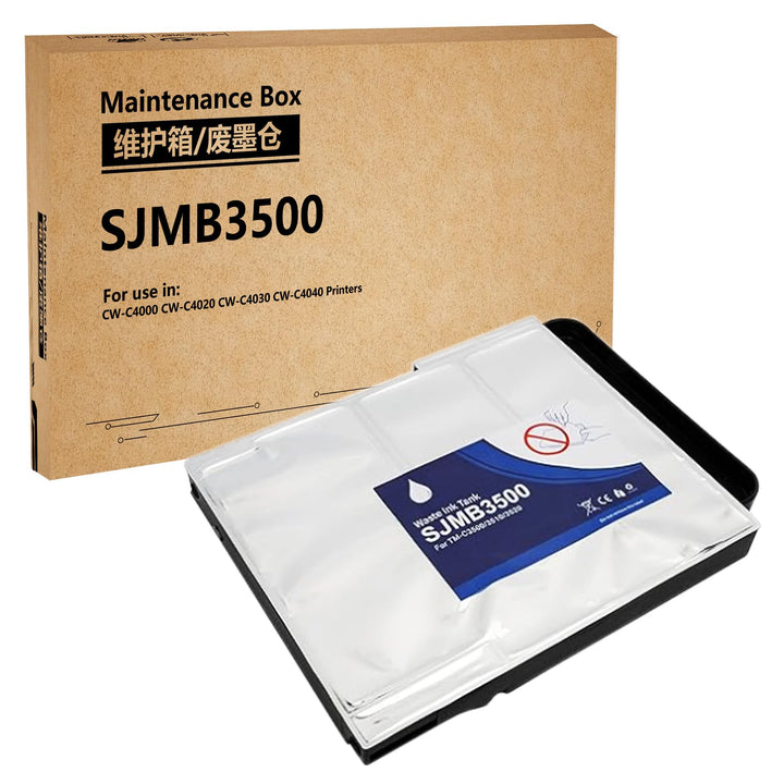 HEMEINY Ersatz-Wartungsbox für SJMB3500 Abfalltintentank, funktioniert mit ColorWorks TM-C3500 TM-C3