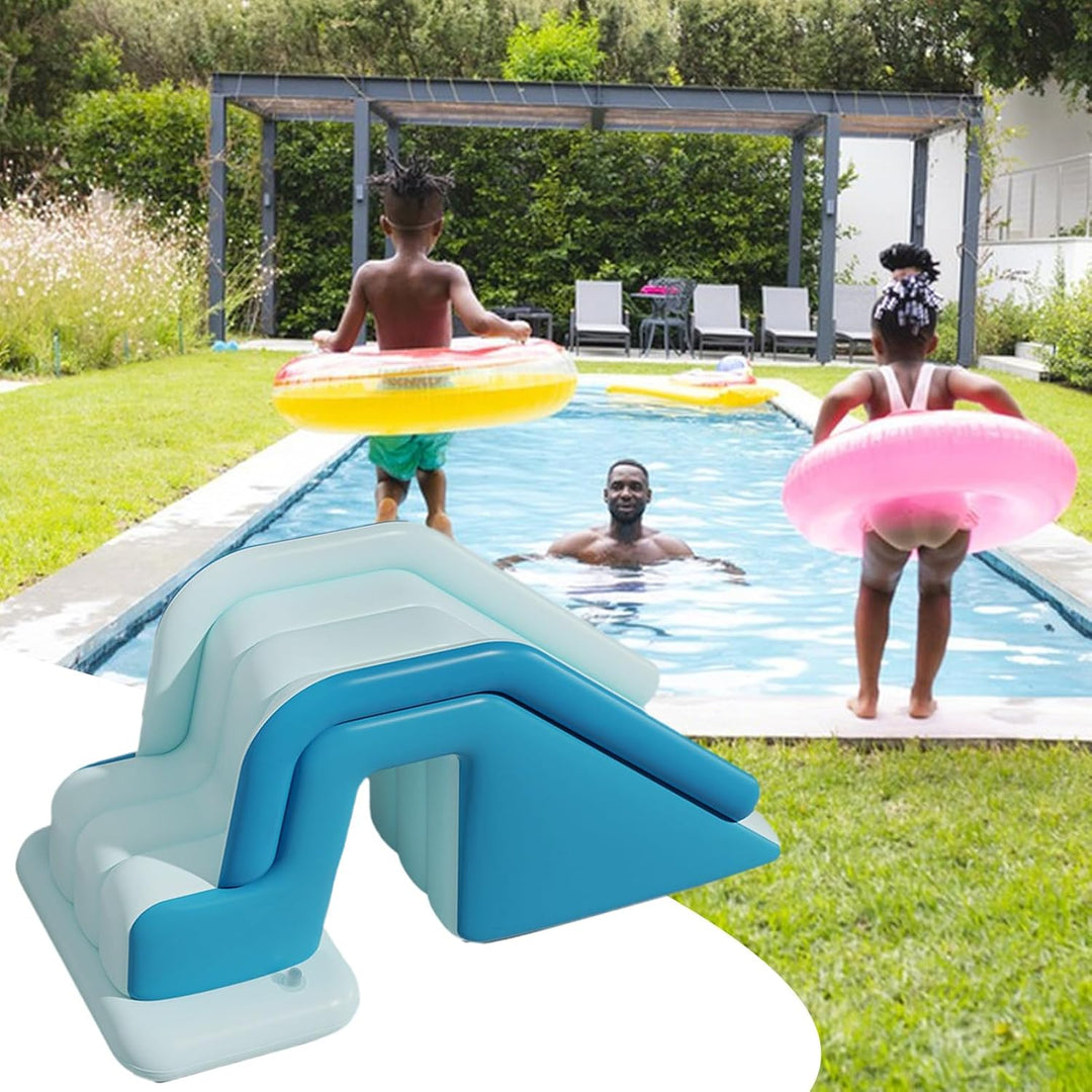 Pool Aufblasbare Rutsche | Zusammenklappbare Kinder Poolrutsche,Grosse Rutschbahn Mit Rutschfester O