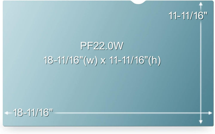 3M PF22.0W Blickschutzfilter Standard für Desktops 55,9 cm Weit (entspricht 22,0" Weit) 16:10, 55,9