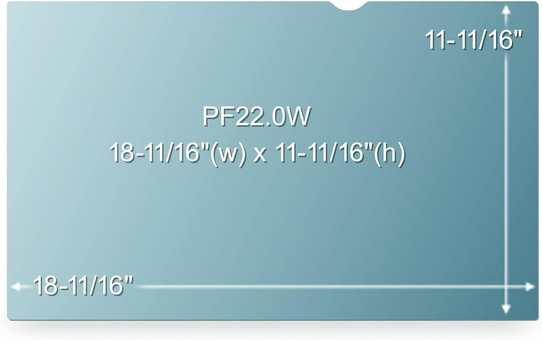 3M PF22.0W Blickschutzfilter Standard für Desktops 55,9 cm Weit (entspricht 22,0" Weit) 16:10, 55,9