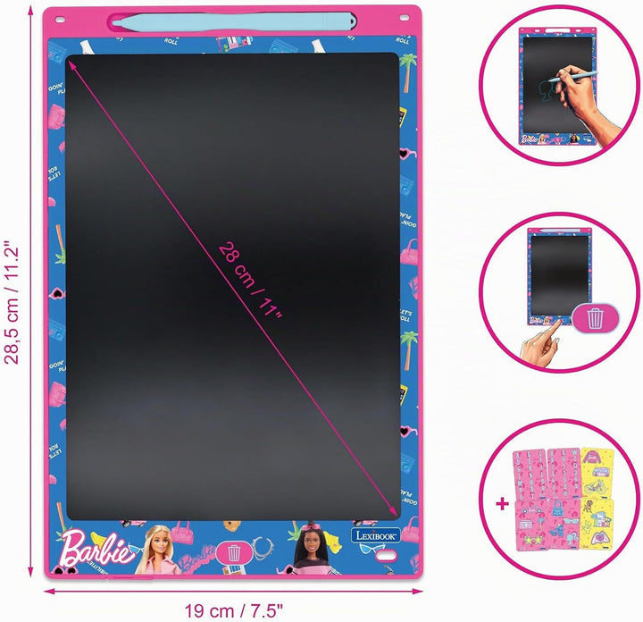 Lexibook, Barbie, Zaubertafel, Künstlerisches und Kreatives Spielzeug für Mädchen und Jungen, Mehrfa