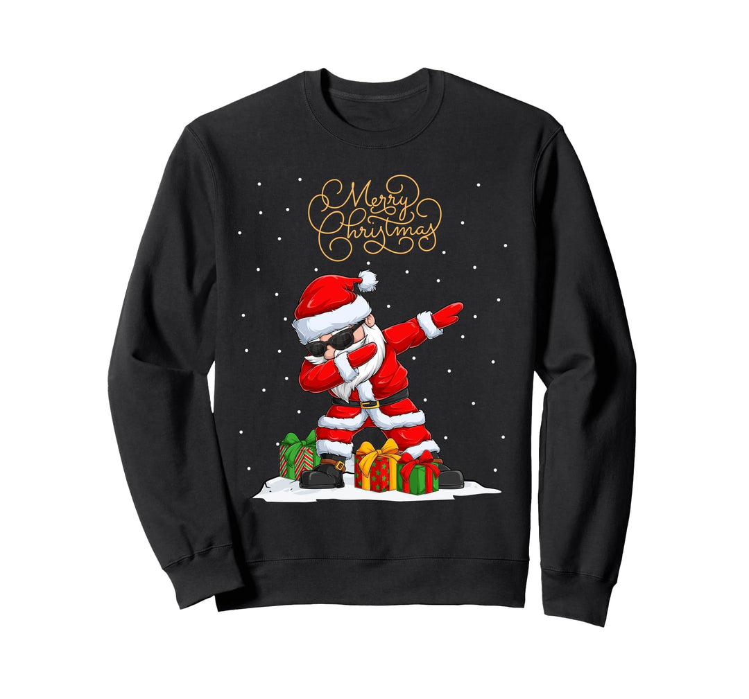 Santa Claus Dabbing Snow Dab Xmas Lustiges Weihnachtsmann Sweatshirt