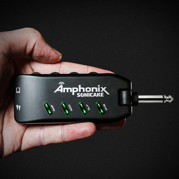 SONICAKE Mini Gitarre Kopfhörer Verstärker Bluetooth Multi-Effekte Plug-In USB aufladbar Portable Am