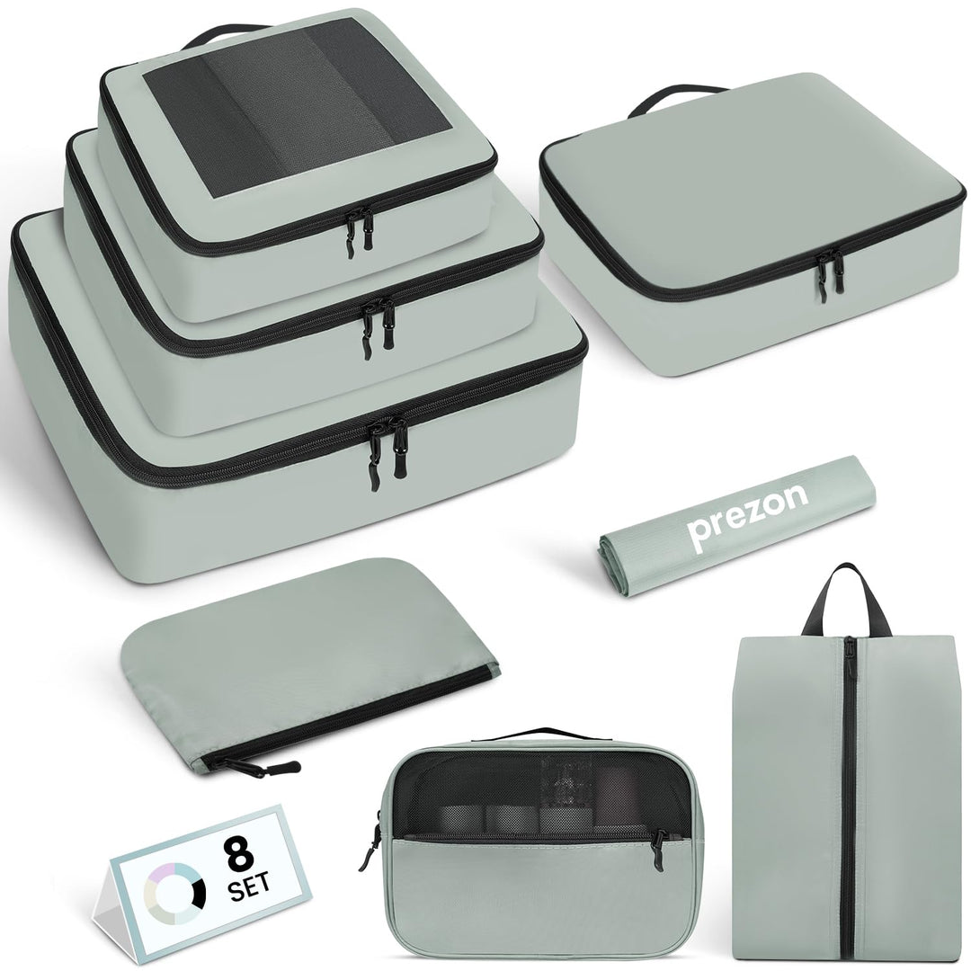 Packing Cubes for Suitcase 8 Set, Leichtgewichtige Gepäck Packing Organizer Packing Cubes für Reisez
