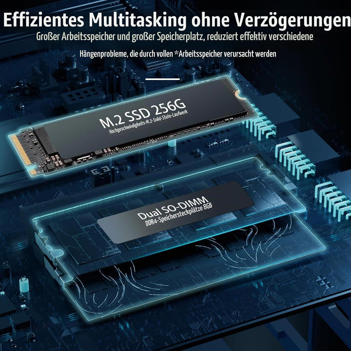 Mini-PC 3200U (bis zu 3,5 GHz) 8 GB RAM 256 GB SSD Win11 WLAN5/Bluetooth /RJ45 LAN 1000M/USB*4/USB-C