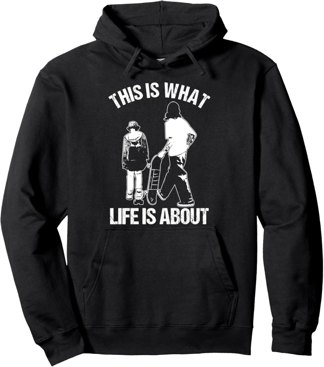 Skateboard Vater Und Sohn Skateboarder Skaten Skate Sport Pullover Hoodie