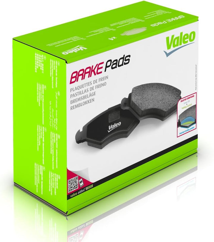 VALEO 601311 PKW Bremsbelagsatz met niet-gemonteerde toebehoren (indien nodig), met niet-gemonteerde