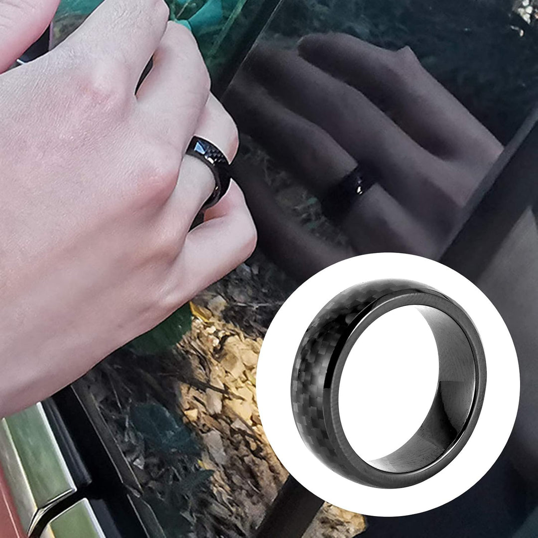 Ringgrösse 13, Ring Key, Ring Key Model Y Men, Key Ring Model S Kohlefaser Auto Smart Finger Schlüss