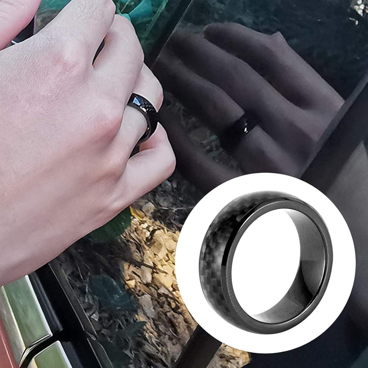 Ringgrösse 13, Ring Key, Ring Key Model Y Men, Key Ring Model S Kohlefaser Auto Smart Finger Schlüss