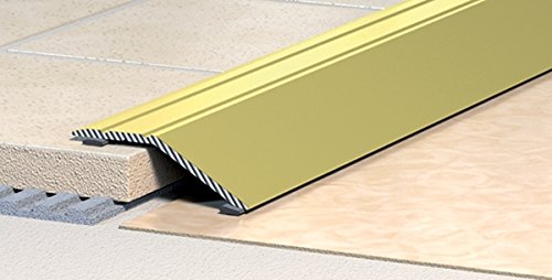 Übergangsprofil Teppichschiene Abschlussprofil Alu eloxiert gold B42 mm L900mm 1, 1