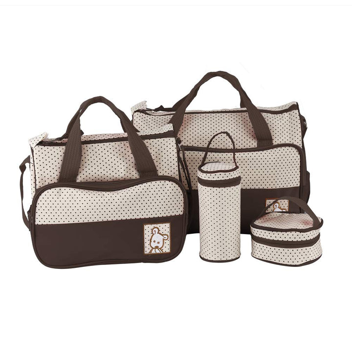 Baby Wickeltaschen-Set Multifunktions-Wickeltasche Komfort Baby Mama Set 5-teilig grosses Fassungsve