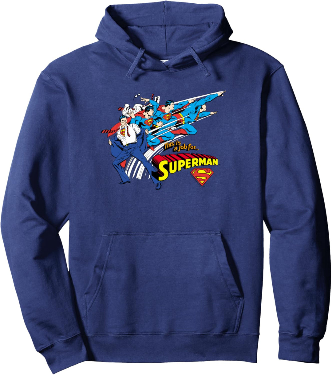 Superman Clark Kent Quick Change Pullover Hoodie