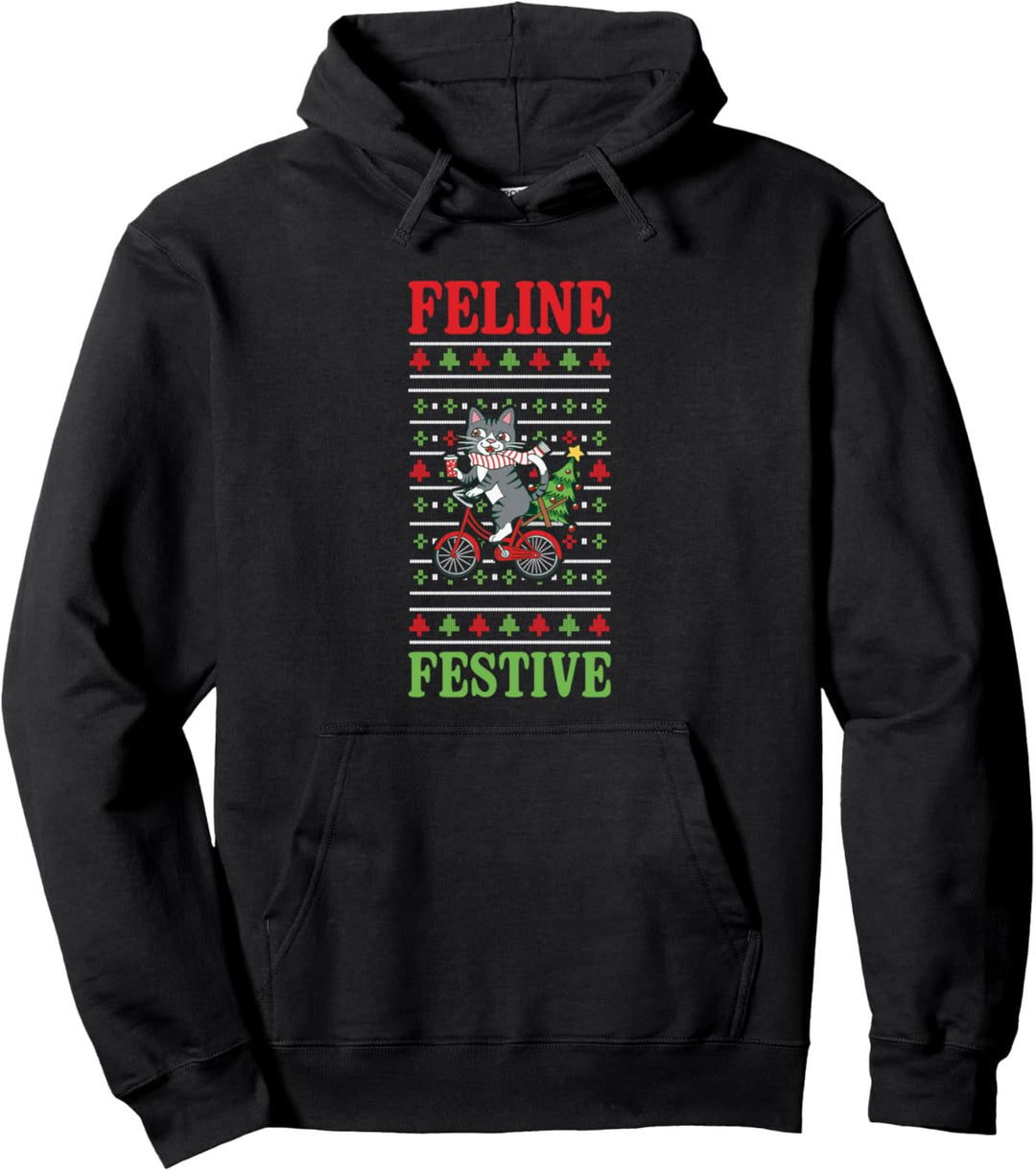 Katze Ugly Christmas Sweater Pullover Hoodie