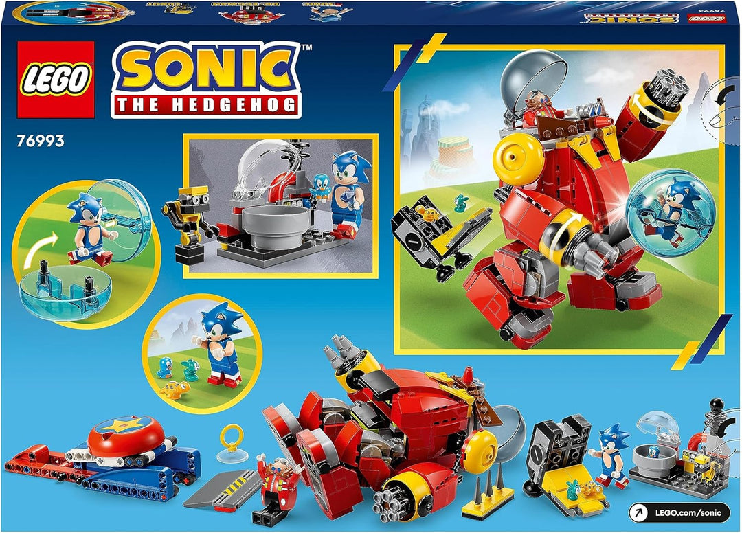 LEGO 76993 Sonic The Hedgehog Sonic vs. Dr. Eggmans Death Egg Robot-Spielzeug für Kinder, Mit Sonics