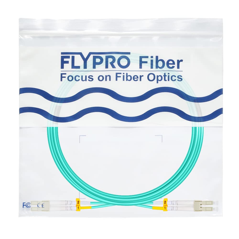 FLYPROFiber 30M OM4 LC auf LC LWL Glasfaser Patchkabel | Längenoptionen: 0,2m-100m, 40 GB/100 GB Dup