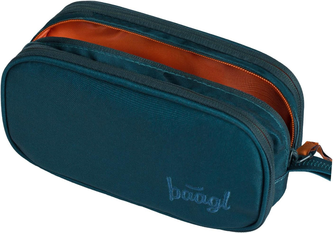 Baagl Federmäppchen für Mädchen, Jungen, Schule Mäppchen, Federmappe mit 3 Fächer, Federtasche für T