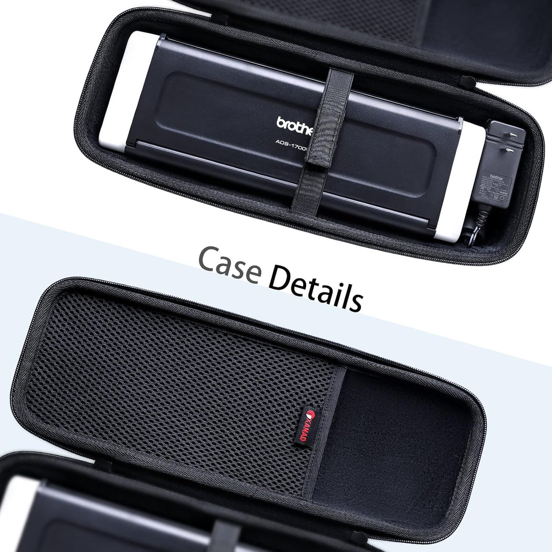 XANAD Tasche für Brother ADS-1800W / ADS-1700W / ADS-1200 Wireless Document Scanner für Zuhause, Hom