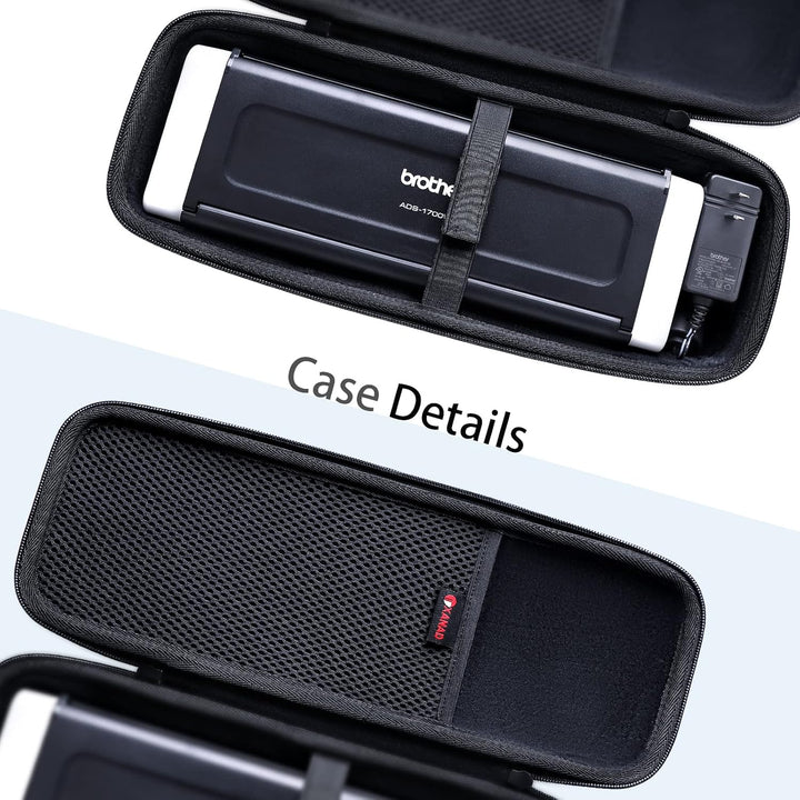 XANAD Tasche für Brother ADS-1800W / ADS-1700W / ADS-1200 Wireless Document Scanner für Zuhause, Hom