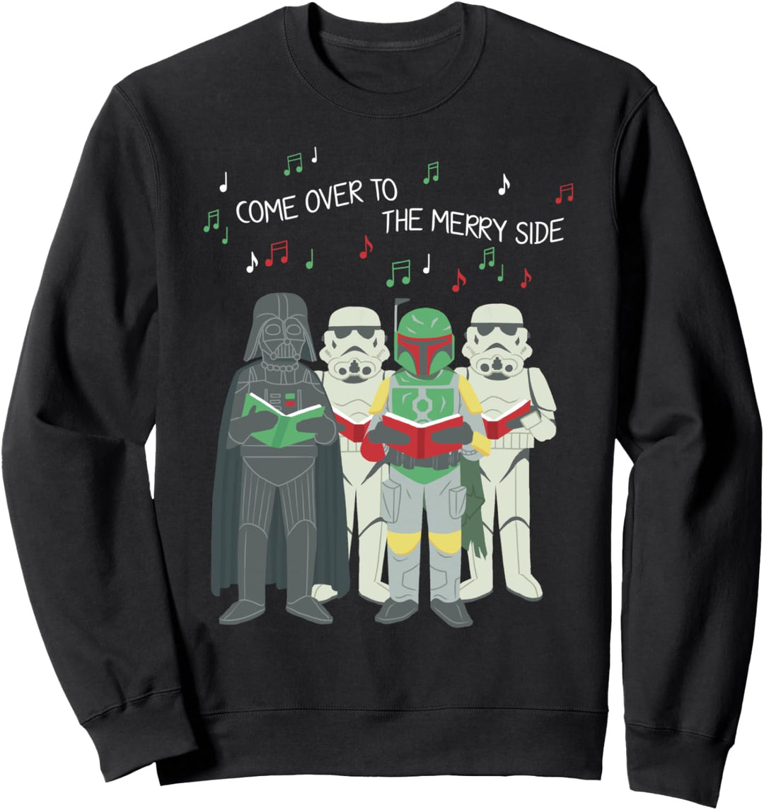 Star Wars Christmas Come Over To The Merry Side Carolers Sweatshirt
