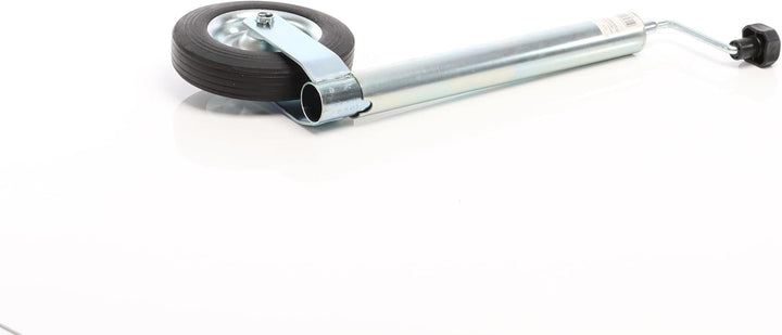 Wiltec Anhänger Stützrad mit 362 kg Stützlast ø48 mm, Bugrad mit Kurbel, Anhängerrad, Abstellstütze