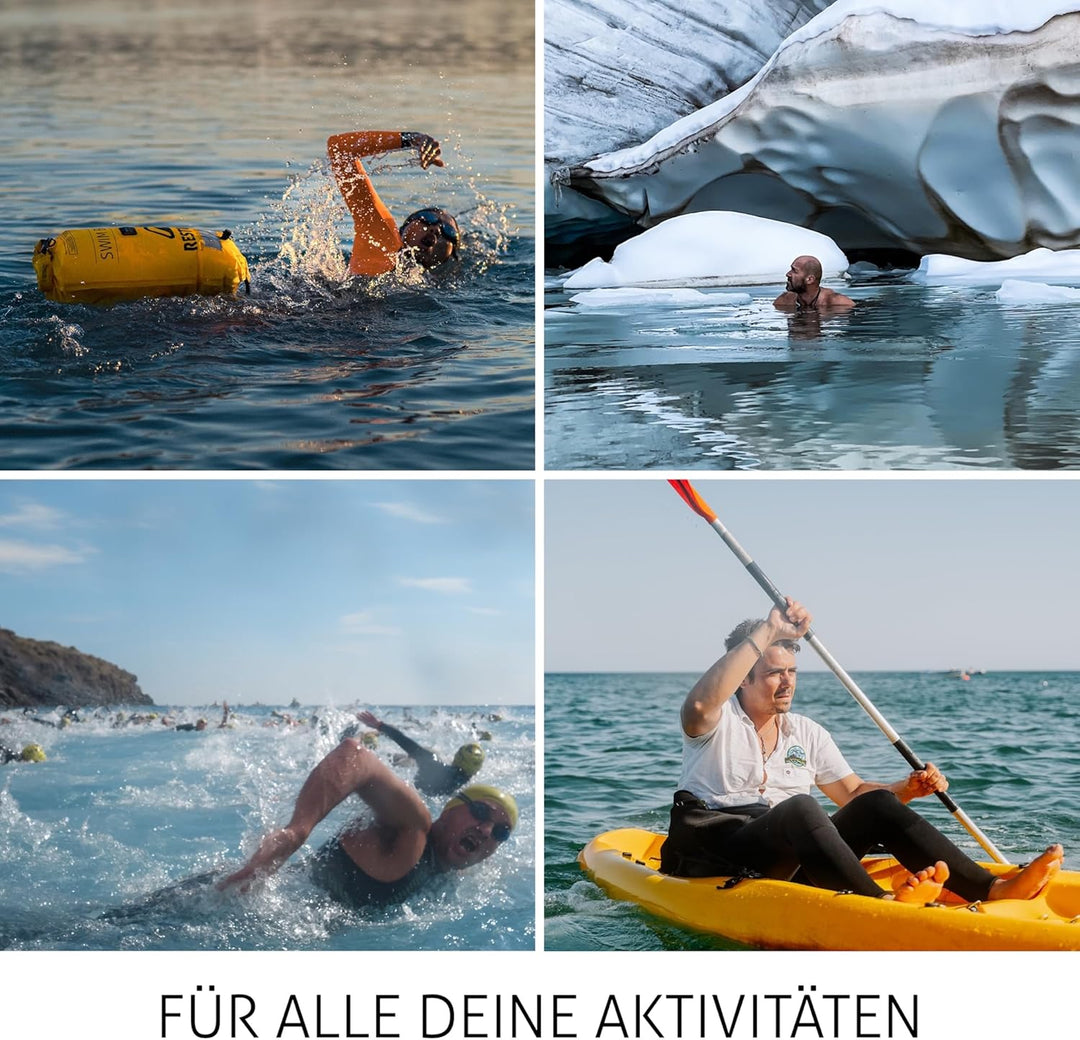 Restube Schwimmboje - Aufblasbare Schwimmhilfe für Schwimmen, Schnorcheln, Triathlon, SUP, Freiwasse