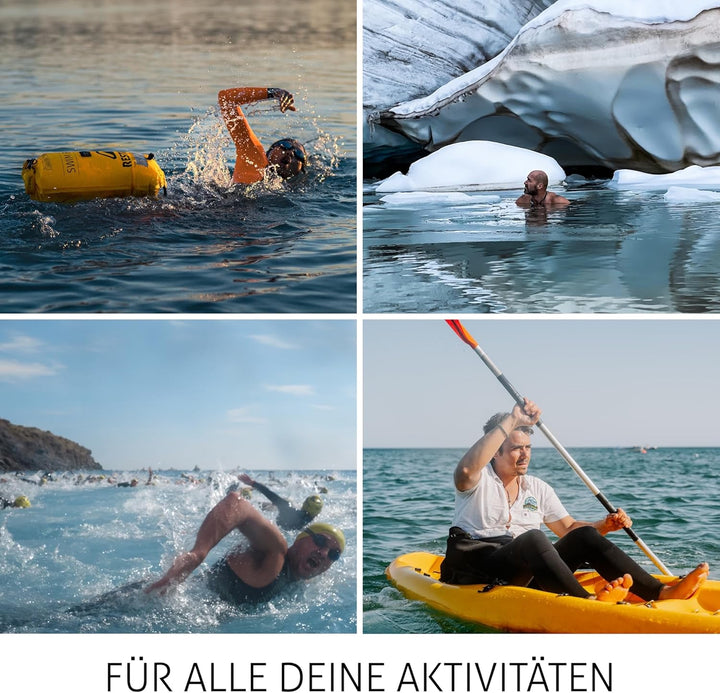Restube Schwimmboje - Aufblasbare Schwimmhilfe für Schwimmen, Schnorcheln, Triathlon, SUP, Freiwasse