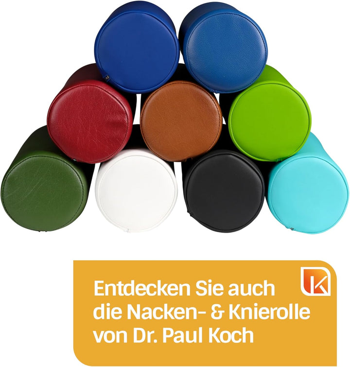 Dr. Paul Koch Halbrolle Aus Schaumstoff - Lagerungshilfe - Mit Pflegeleichtem Kunstlederbezug- 40 x