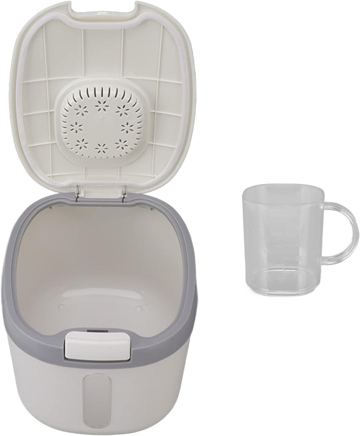 Reisbehälter, Insektensicher, Geruchlos, Luftdicht, Reisbox mit Klarem Fenster für Getreide, Zucker,