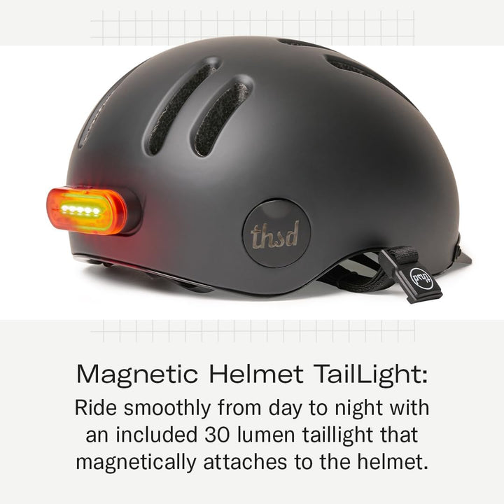 Thousand Chapter MIPS Fahrradhelm für Erwachsene, LED-Rücklicht, Radfahren & Fahrradsicherheitszerti