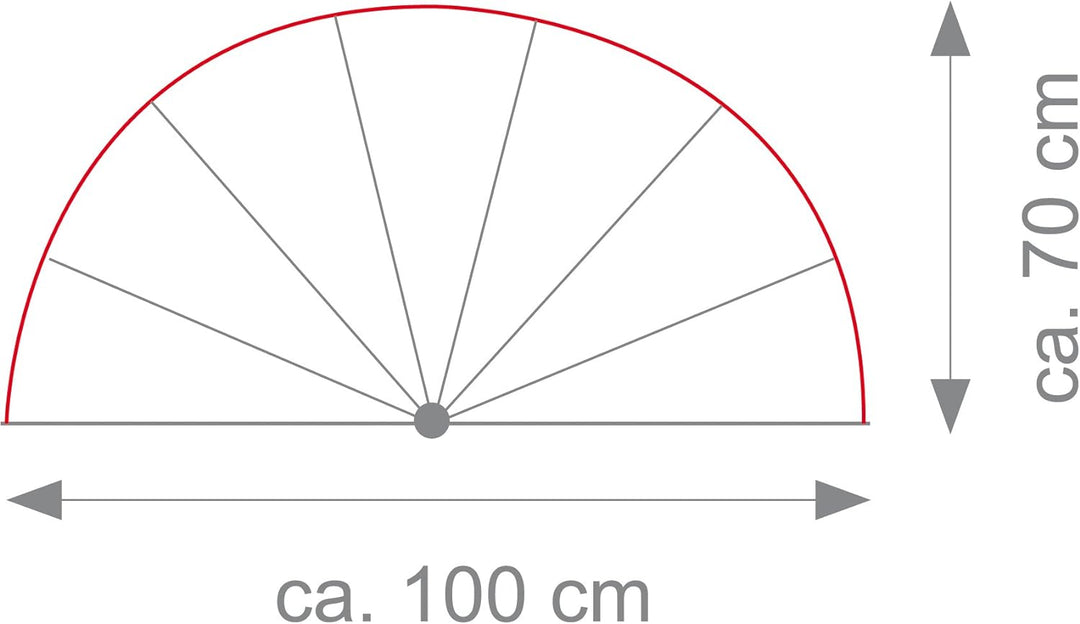RIDDER Sylt Duschspinne, Duschfaltkabine, Ombrella, blau, 170 cm & 50600-0 50600 Duschvorhangklammer