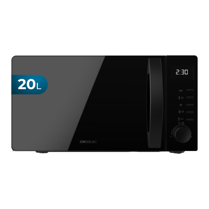 Cecotec Mikrowelle Proclean 5005 Black. 20 Liter Fassungsvermögen, 700W Leistung, 3DWave-Technologie