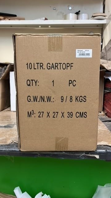 MS-Steinzeug Gärtopf 15 Liter Pastellgrün mit Deckel + Beschwerungssteine - Sauerkrauttopf zum Ferme