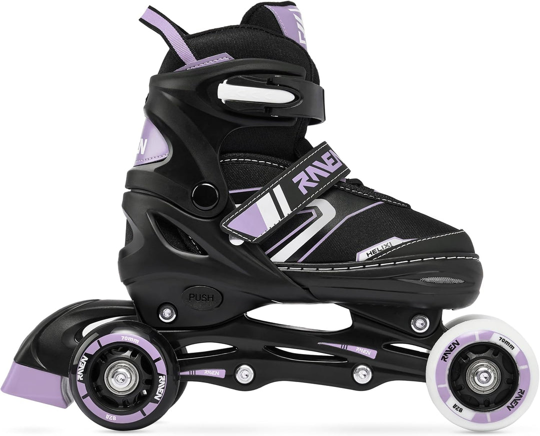RAVEN Verstellbare 4in1 Inlineskates-Schlittschuhe-Rollschuhe-Triskates Helixi 34-37 (21cm-23,5cm) H