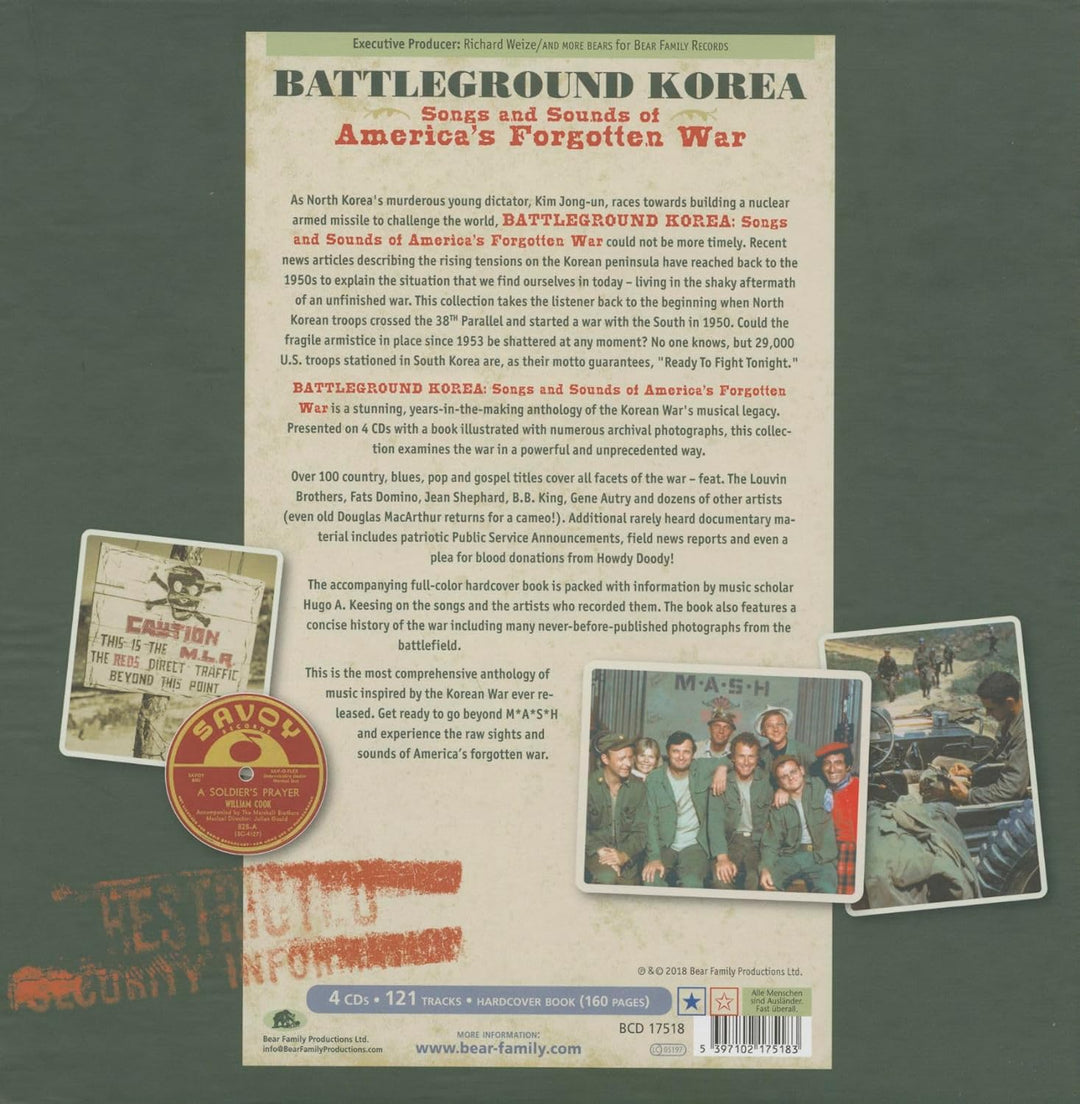 Battleground Korea-Songs and Sounds of America's, Audio-CD